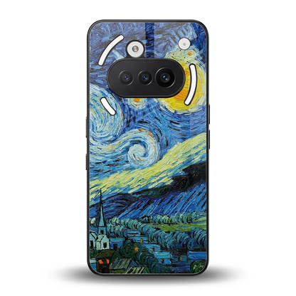 Starry night back phone cover | glass case for nothing phone 3a
