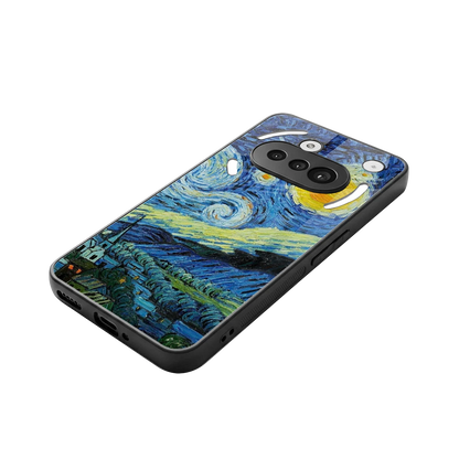Starry night stylish phone case for nothing phone 3a | glossy glass and slim fit