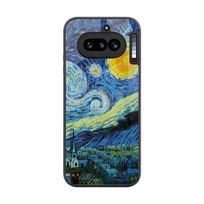 Starry night back phone cover | glass case for nothing phone 4a