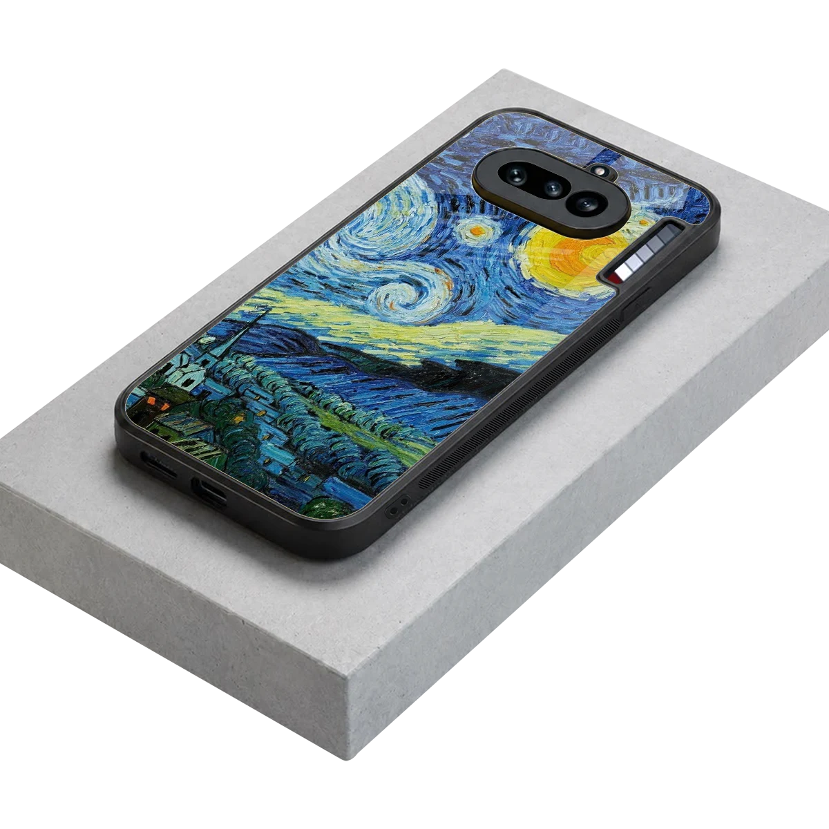 Starry night stylish phone case for nothing phone 4a | glossy glass and slim fit