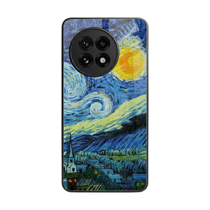 Starry night back phone cover | glass case for oneplus 13r