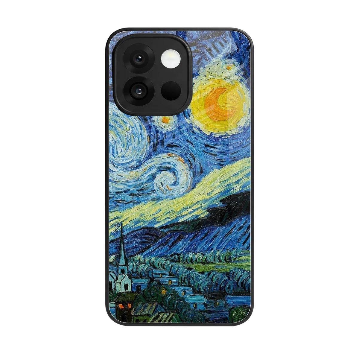 Starry night back phone cover | glass case for oneplus 13s