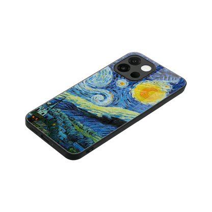Starry night stylish phone case for oneplus 13s | glossy glass and slim fit