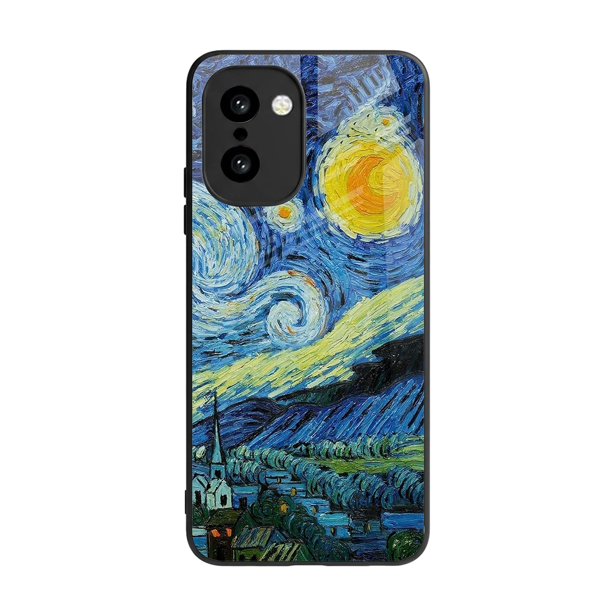 Starry night back phone cover | glass case for oneplus 15r