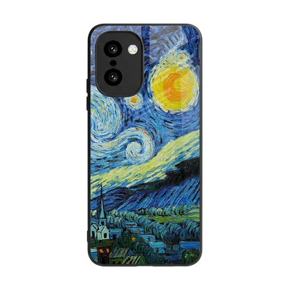 Starry night back phone cover | glass case for oneplus 15r