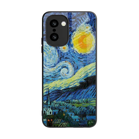 Starry night back phone cover | glass case for oneplus 15r