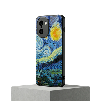 Starry night oneplus 15r mobile cover | shockproof glass phone case