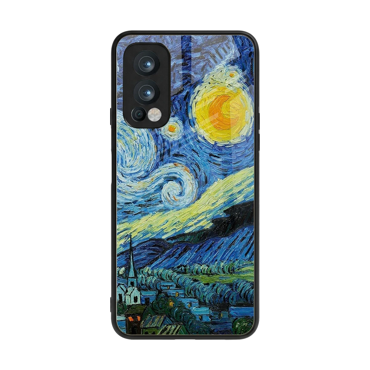 Starry night back phone cover | glass case for oneplus nord 2