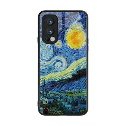 Starry night back phone cover | glass case for oneplus nord 2