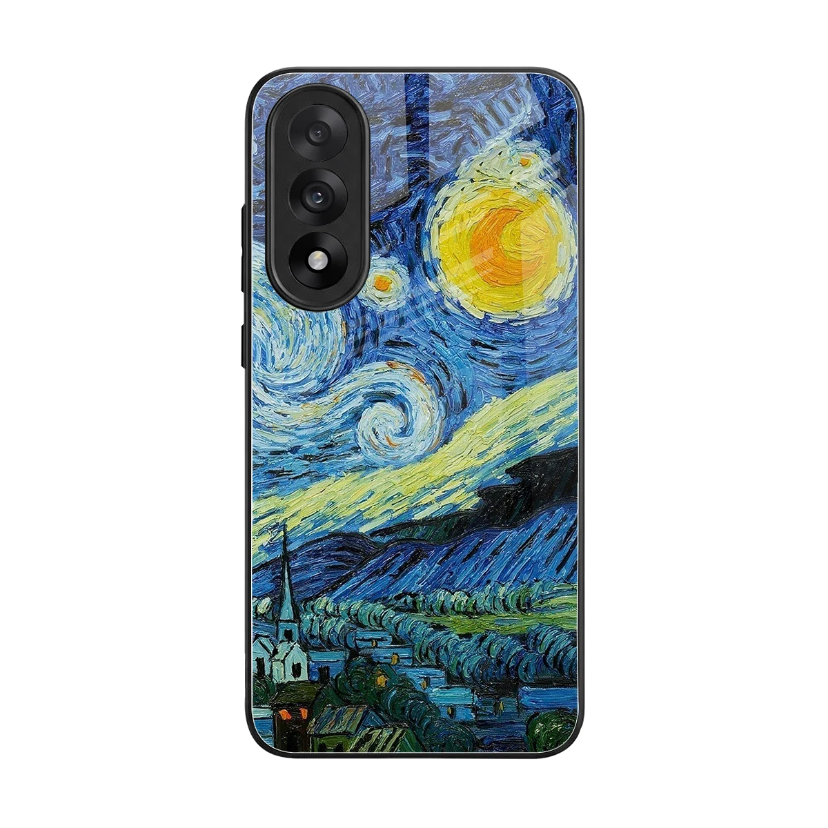 Starry night back phone cover | glass case for oneplus nord 5