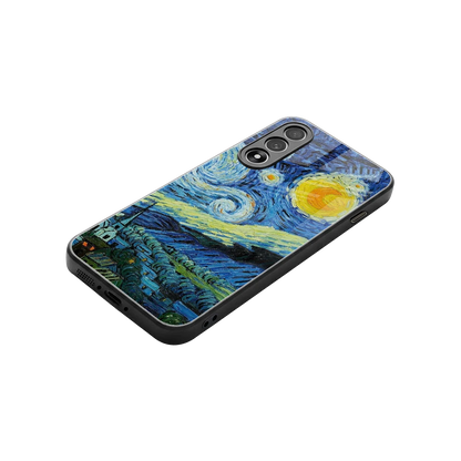 Starry night stylish phone case for oneplus nord 5 | glossy glass and slim fit