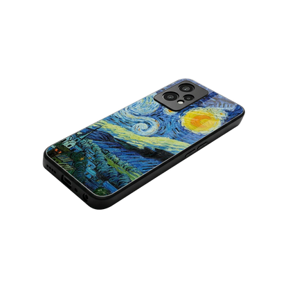 Starry night stylish phone case for oneplus nord ce 2 lite | glossy glass and slim fit