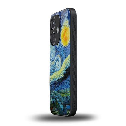 Starry night oneplus nord ce 3 mobile cover | shockproof glass phone case