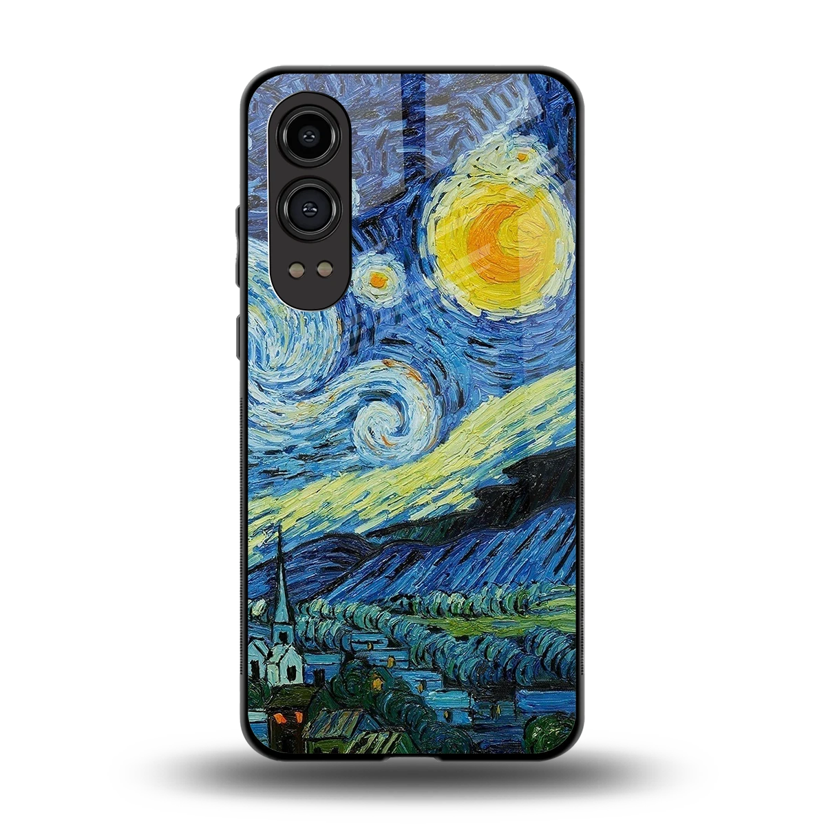 Starry night back phone cover | glass case for oneplus nord ce 4 lite