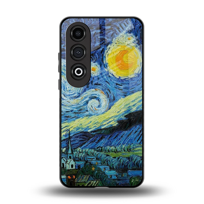 Starry night back phone cover | glass case for oneplus nord ce 4