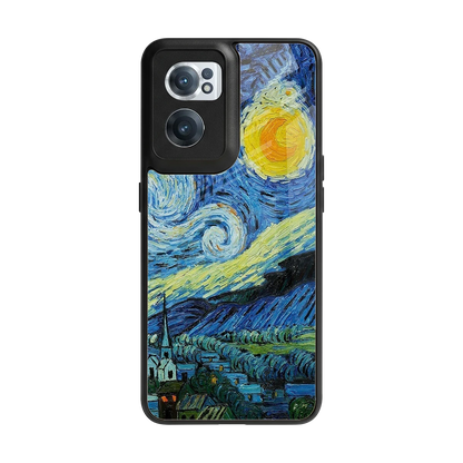 Starry night back phone cover | glass case for oneplus nord ce 2