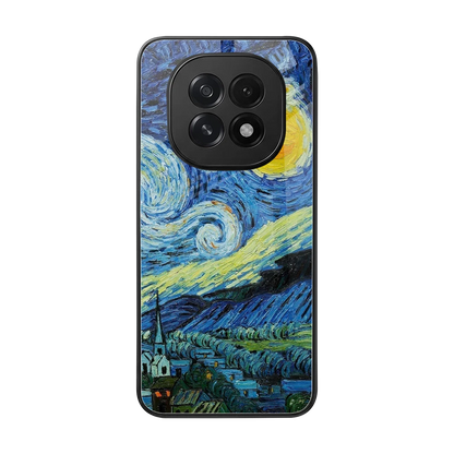 Starry night back phone cover | glass case for oppo f29 5g