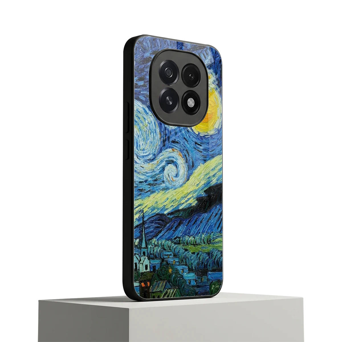 Starry night oppo f29 5g mobile cover | shockproof glass phone case