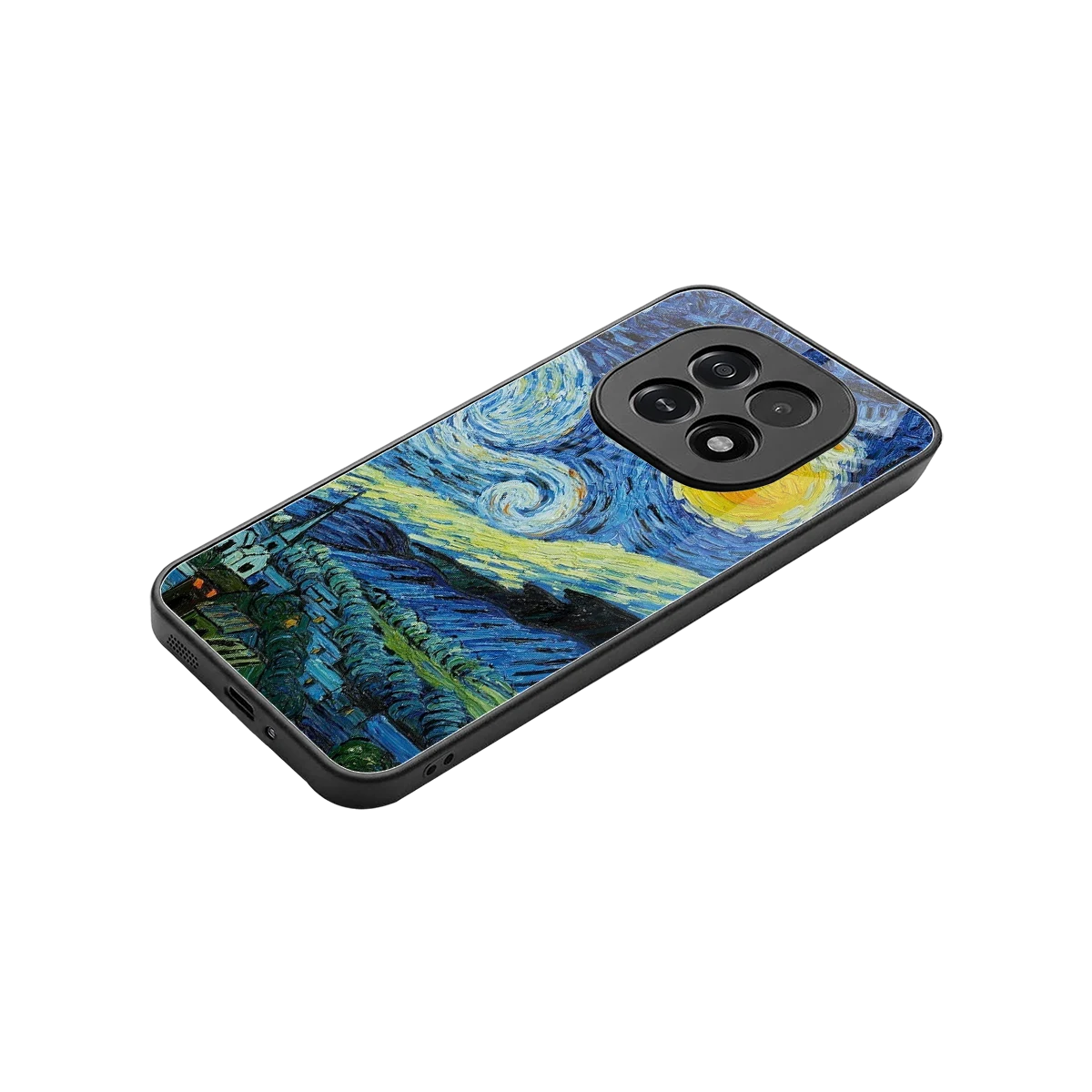 Starry night stylish phone case for oppo f29 5g | glossy glass and slim fit