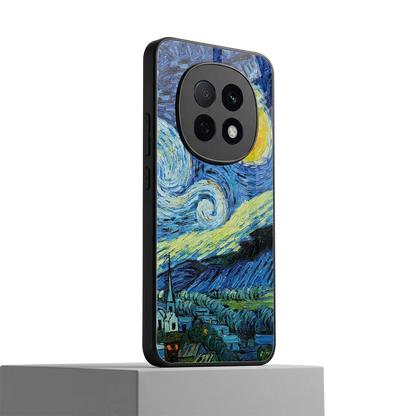 Starry night oppo f29 pro 5g mobile cover | shockproof glass phone case