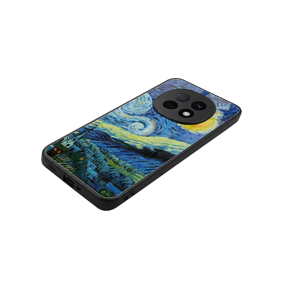 Starry night stylish phone case for oppo f29 pro 5g | glossy glass and slim fit