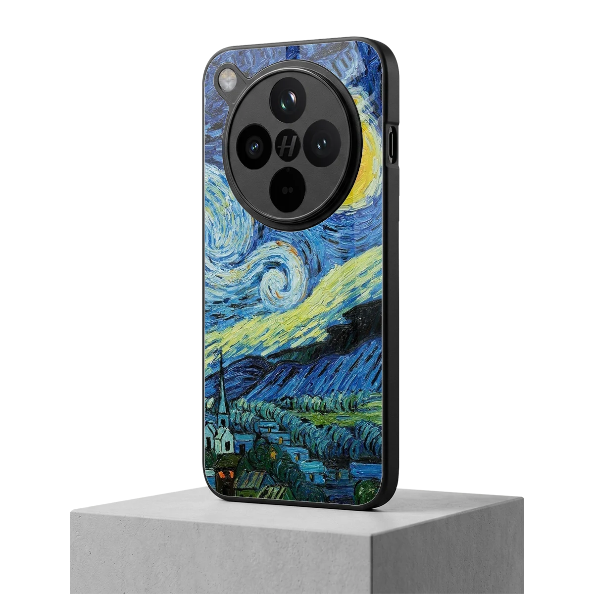 Starry night oppo find x8 mobile cover | shockproof glass phone case
