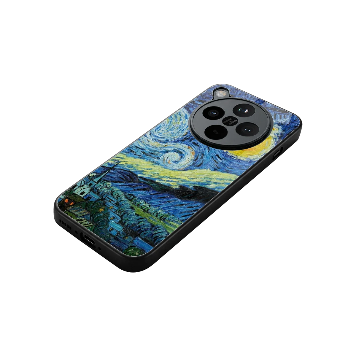 Starry night stylish phone case for oppo find x8 | glossy glass and slim fit