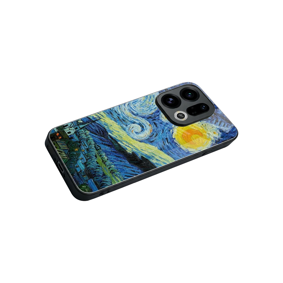 Starry night stylish phone case for oppo find x9 | glossy glass and slim fit