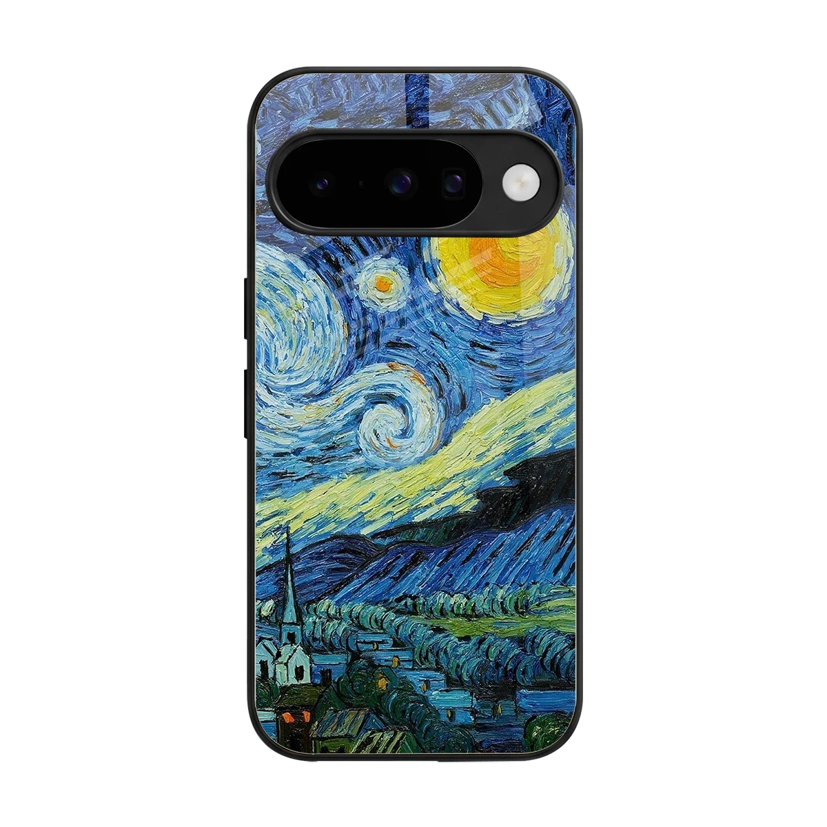 Starry night back phone cover | glass case for google pixel 10
