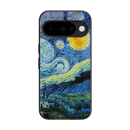 Starry night back phone cover | glass case for google pixel 10