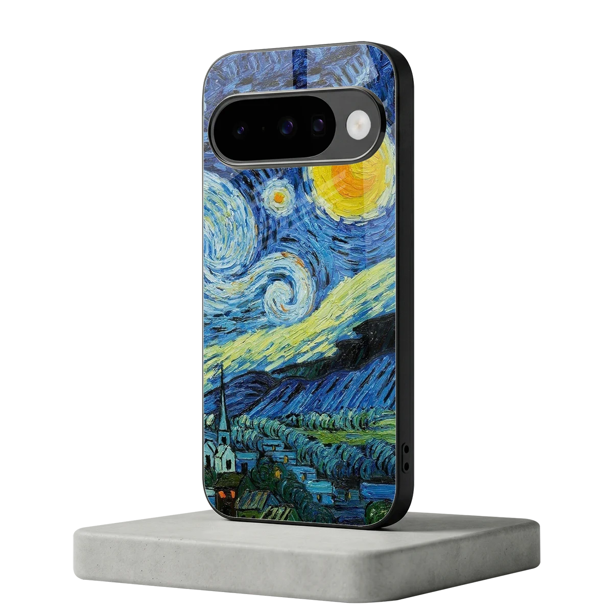 Starry night google pixel 10 mobile cover | shockproof glass phone case