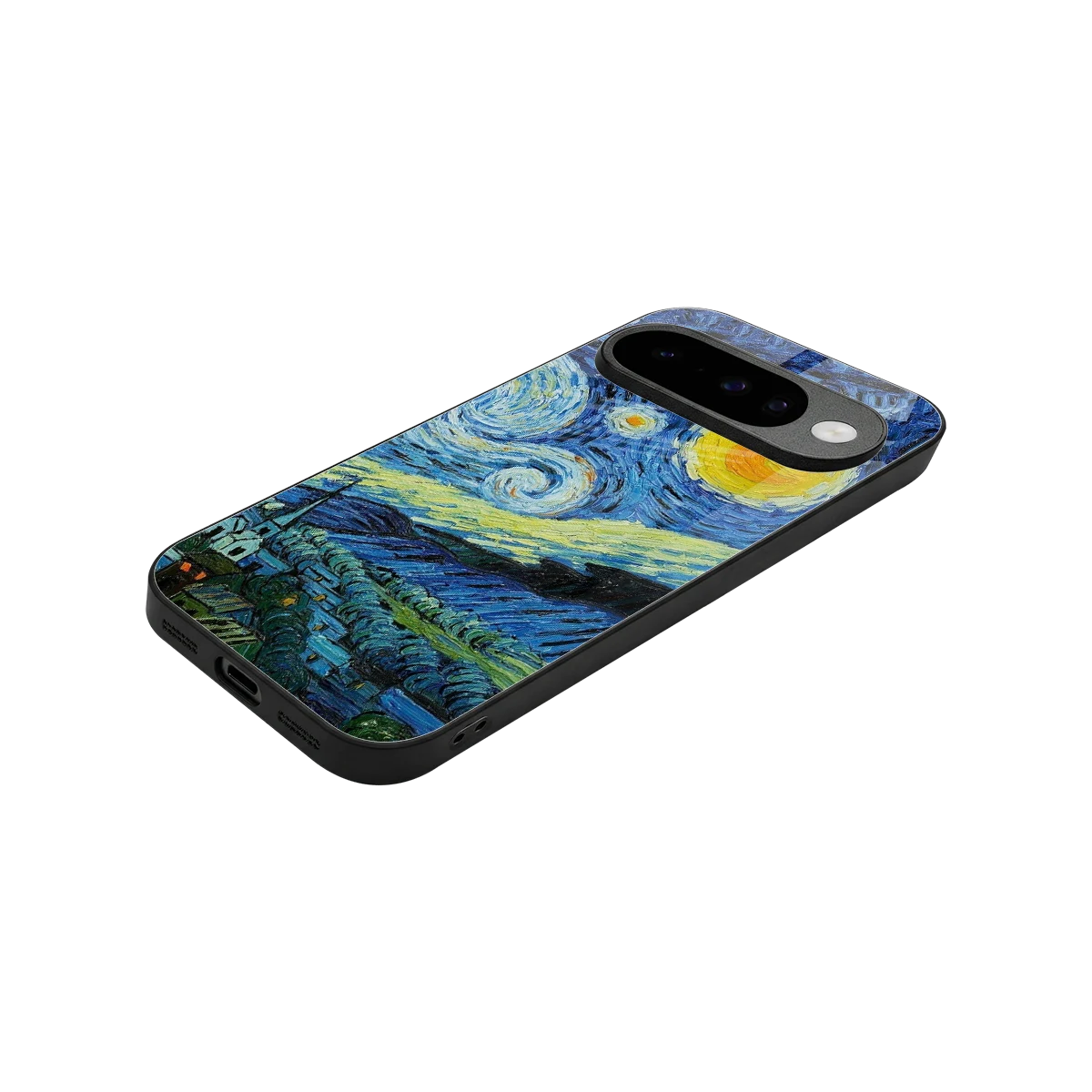 Starry night stylish phone case for google pixel 10 | glossy glass and slim fit