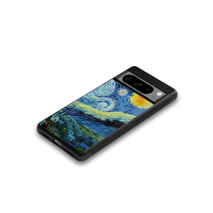 Starry night google pixel 8 pro mobile cover | shockproof glass phone case