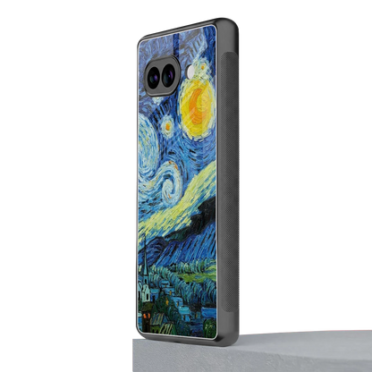 Starry night google pixel 10a mobile cover | shockproof glass phone case