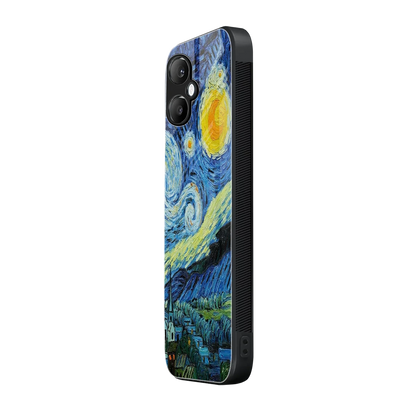 Starry night samsung galaxy a06 5g mobile cover | shockproof glass phone case