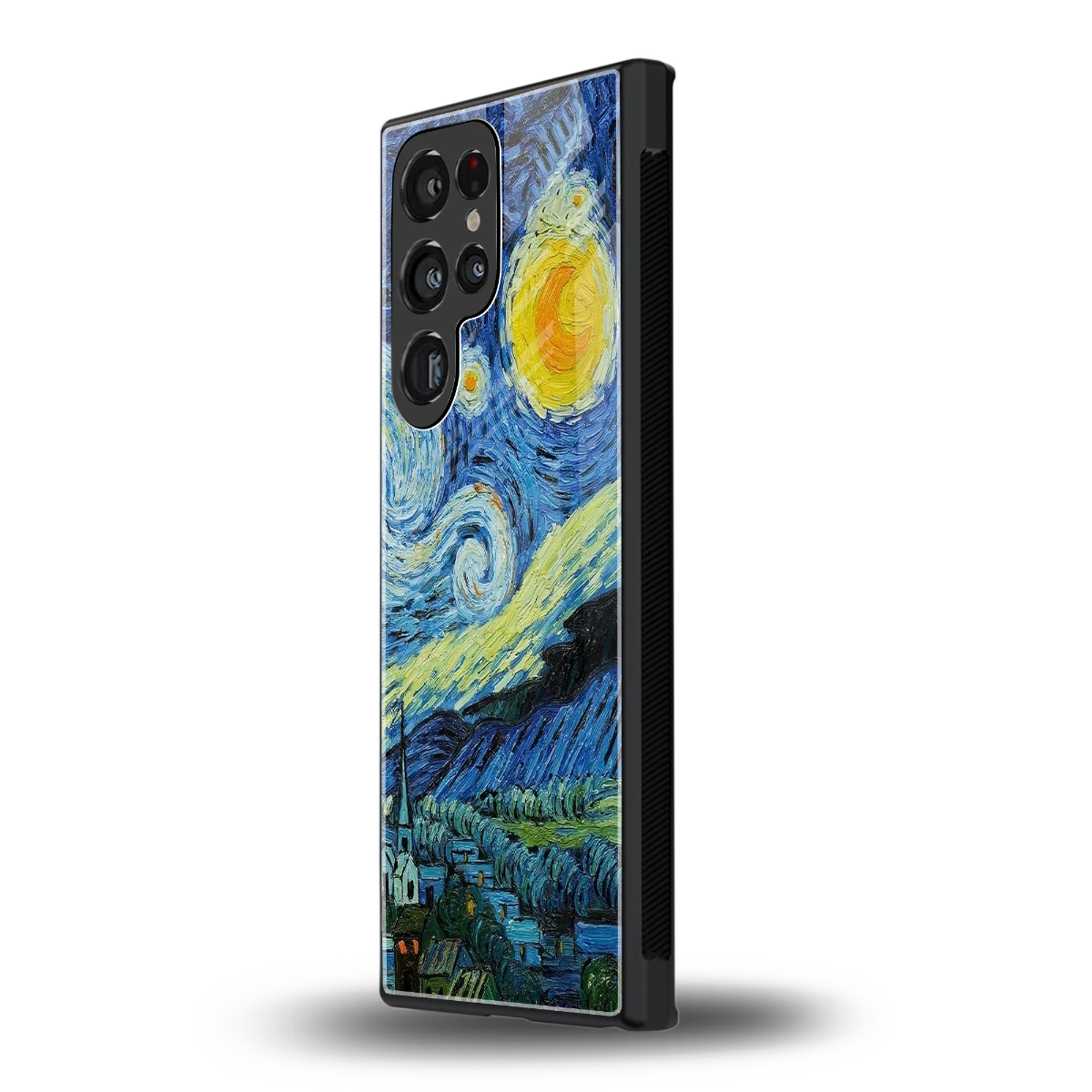 Starry night samsung galaxy s24 ultra mobile cover | shockproof glass phone case