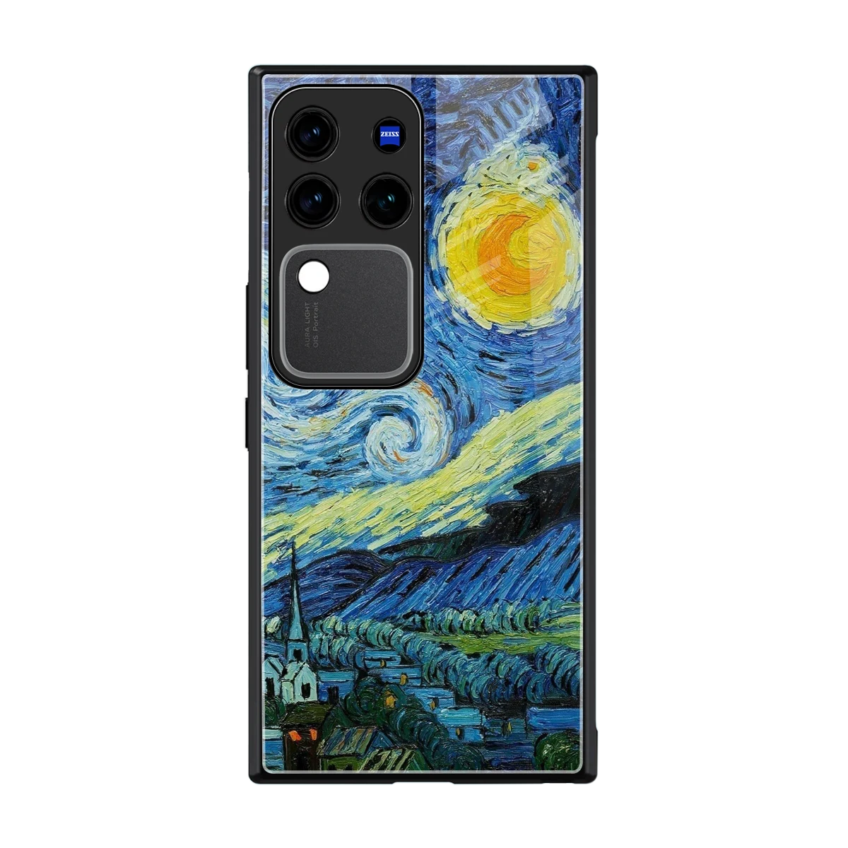 Starry night back phone cover | glass case forvivo v30 pro