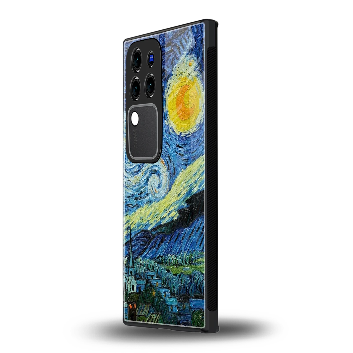 Starry nightvivo v30 pro mobile cover | shockproof glass phone case
