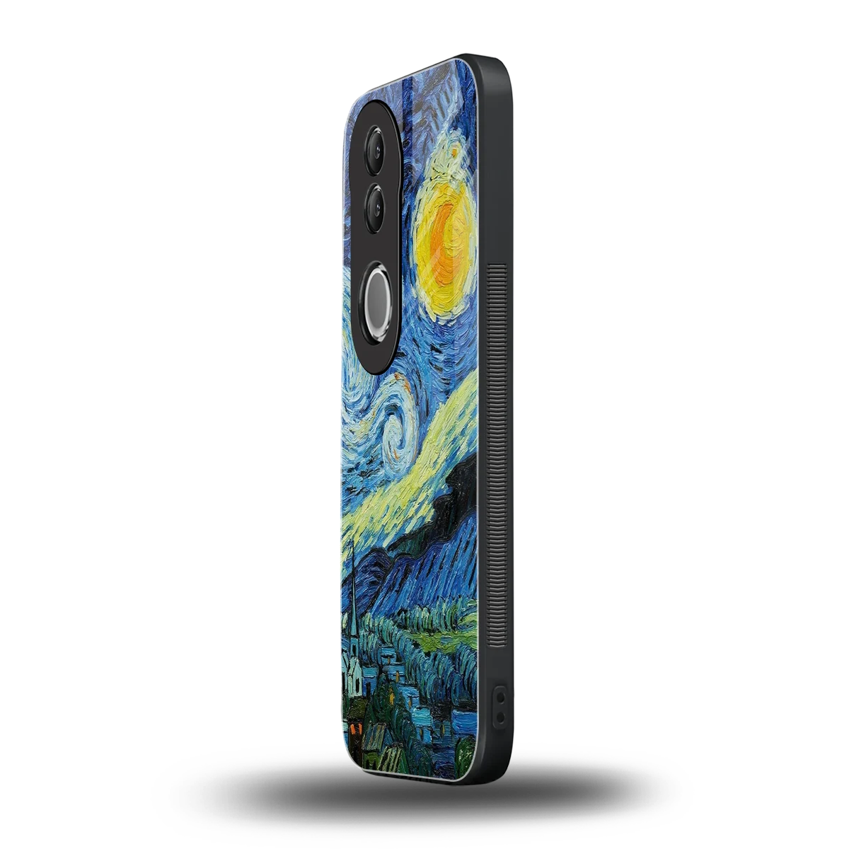 Starry night vivo v50 mobile cover | shockproof glass phone case