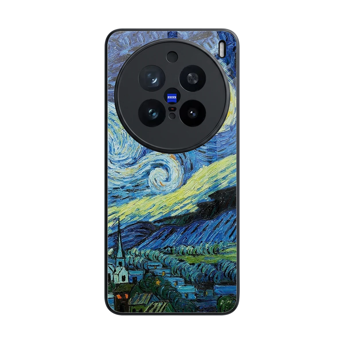 Starry night back phone cover | glass case for vivo x200 pro