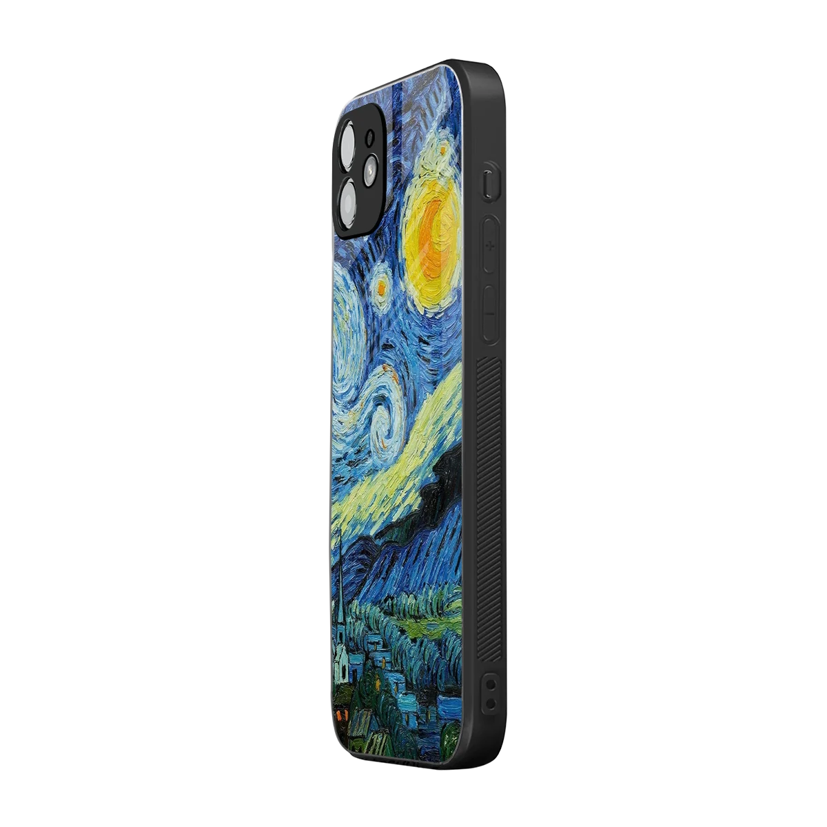 Starry night iphone 11 mobile cover | shockproof glass phone case