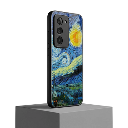 Starry night redmi 15 5g mobile cover | shockproof glass phone case