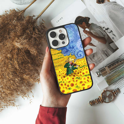 Starry Strings TPU glass hybrid case for iPhone 16 | premium mobile back cover