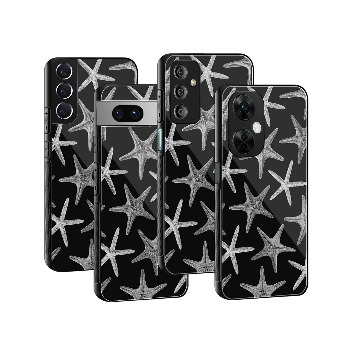 Stylish Glass Back Case for All Smartphones iPhone, Samsung, OnePlus, Pixel, Redmi, Oppo, Vivo, Motorola