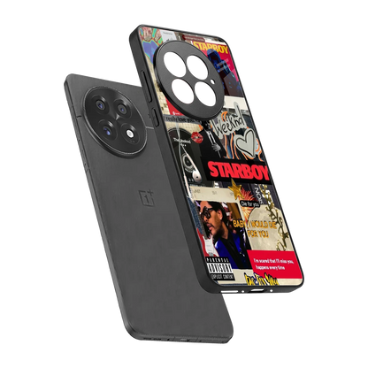 Stellar Starboy sleek oneplus 13 cover with tempered glass back and TPU edges