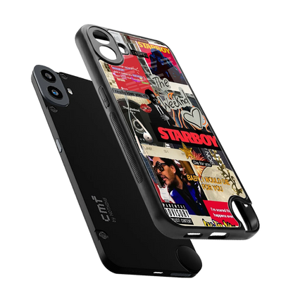 Stellar Starboy sleek cmf nothing phone 1 cover with tempered glass back and TPU edges