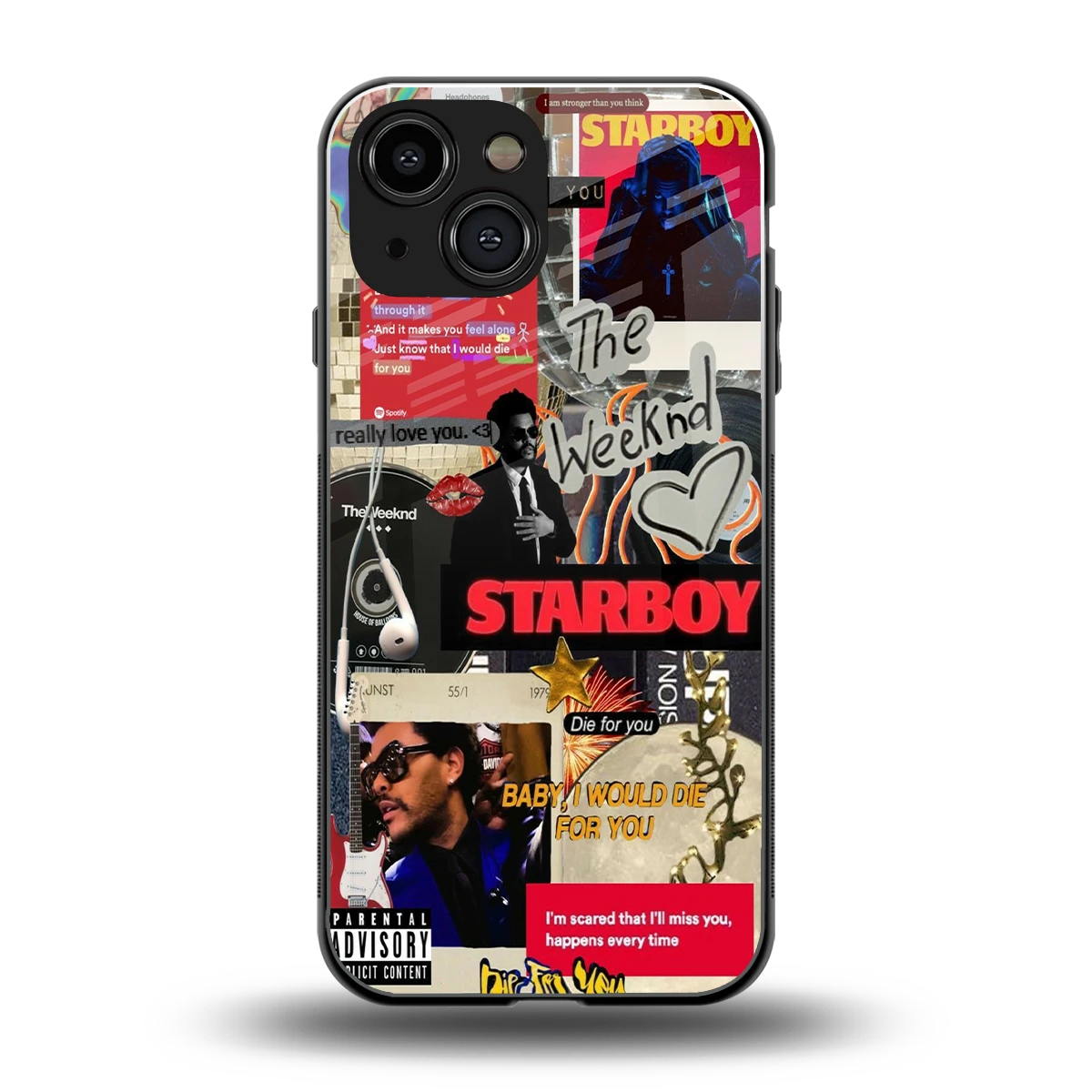 Stellar Starboy back phone cover | glass case for iphone 13 mini