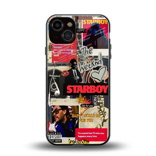 Stellar Starboy back phone cover | glass case for iphone 13