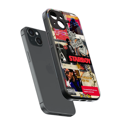 Stellar Starboy sleek iphone 13 cover with tempered glass back and TPU edges