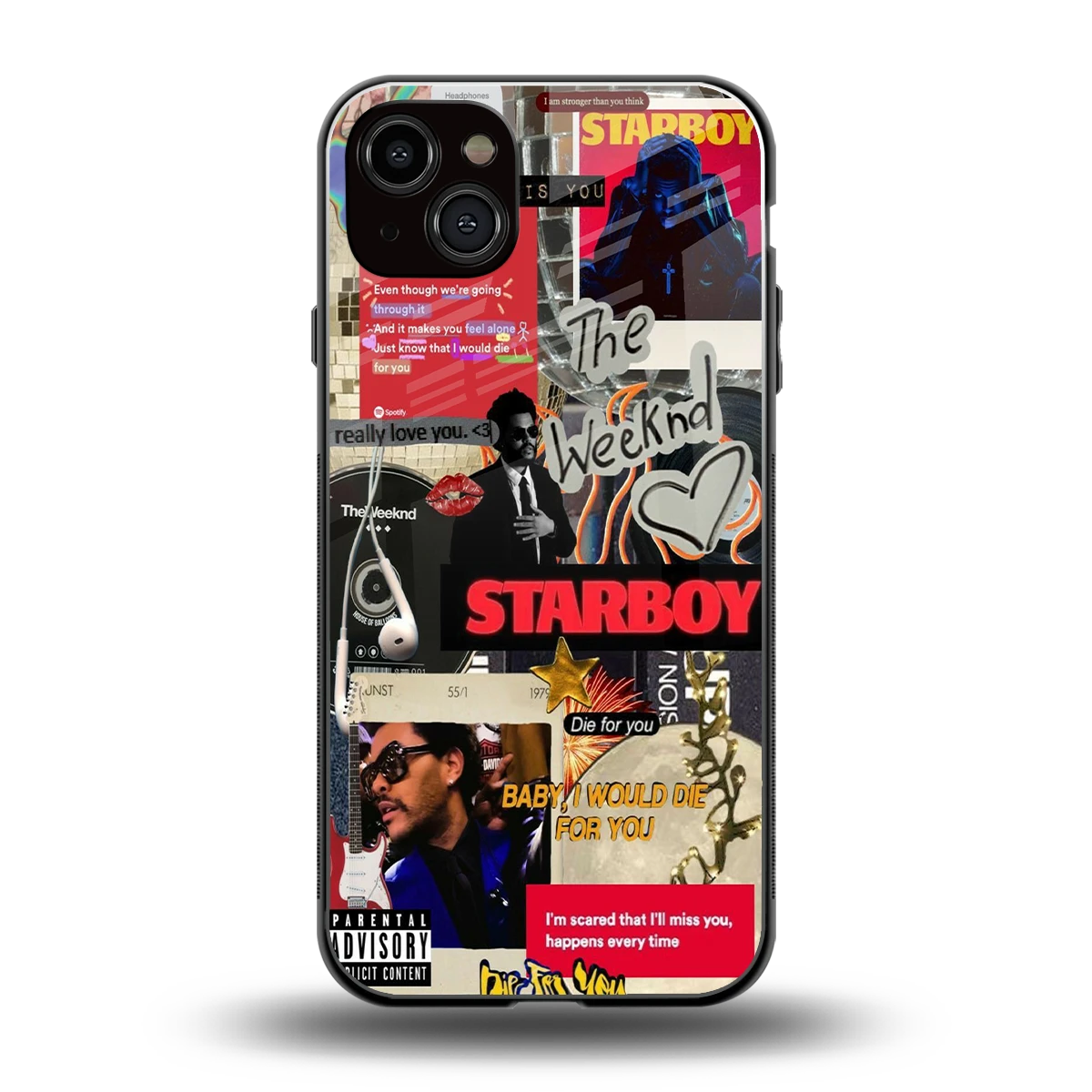 Stellar Starboy back phone cover | glass case for iphone 14 plus